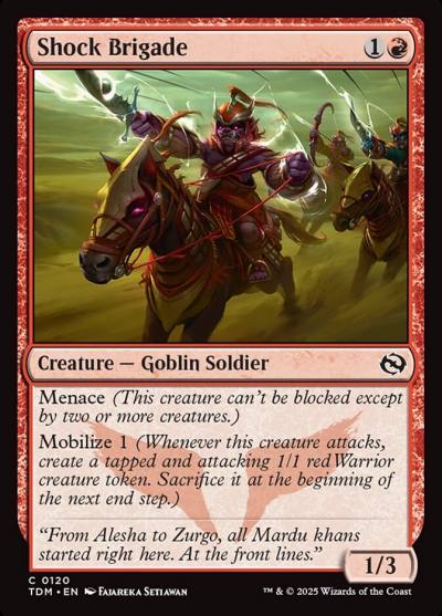 Shock Brigade TDM-120 Tarkir: Dragonstorm Magic card