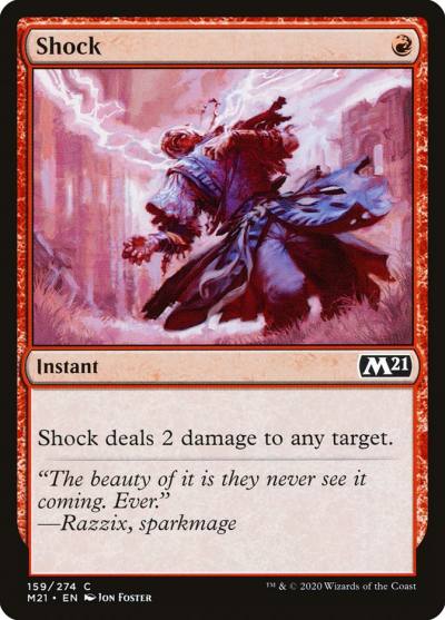 Shock M21-159 Core Set 2021 Magic card