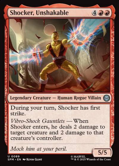 Shocker, Unshakable SPM-89 Marvel's Spider-Man Magic card