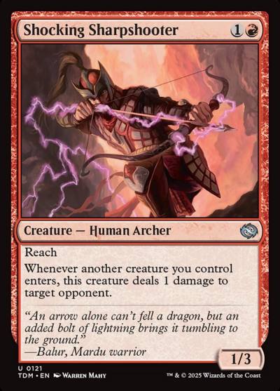 Shocking Sharpshooter 121 Tarkir: Dragonstorm Magic card