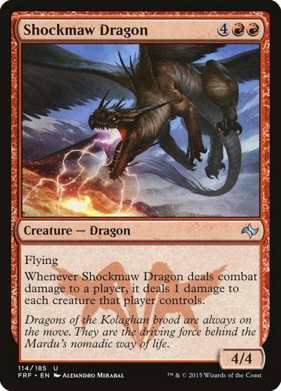 Shockmaw Dragon FRF-114 Fate Reforged Magic card