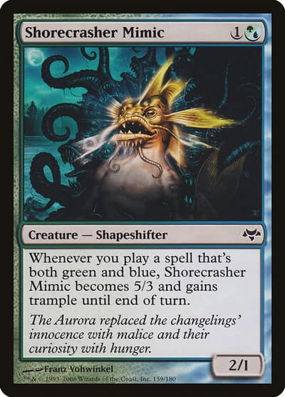 Shorecrasher Mimic 159 Eventide Magic card