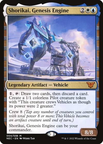 Shorikai, Genesis Engine NEC-4 Neon Dynasty Commander Magic card