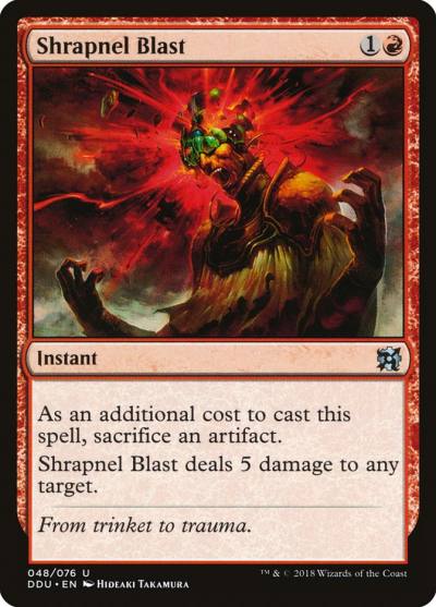 Shrapnel Blast DDU-48 Duel Decks: Elves vs. Inventors Magic card