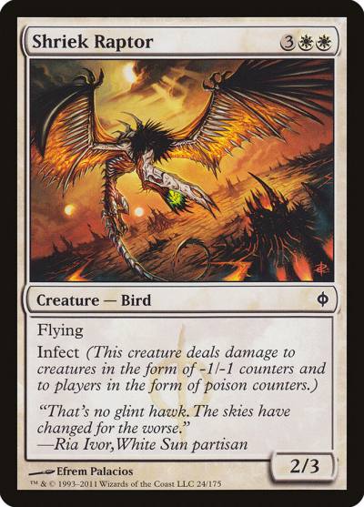 Shriek Raptor NPH-24 New Phyrexia Magic card