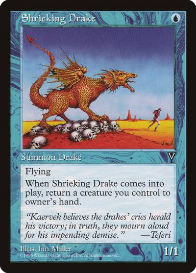Shrieking Drake VIS-43 Visions Magic card