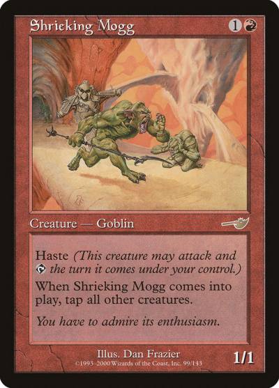 Shrieking Mogg 99 Nemesis Magic card