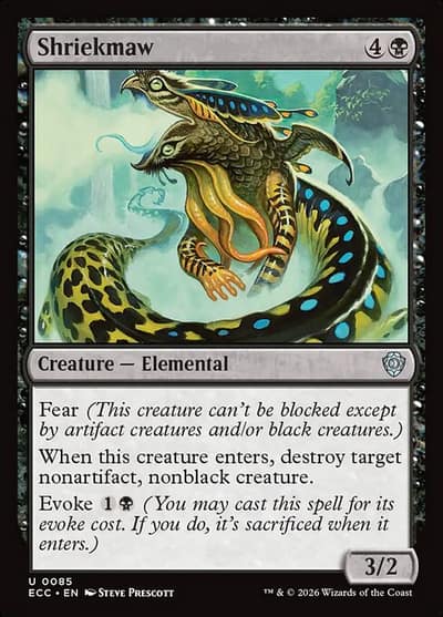Shriekmaw 85 Lorwyn Eclipsed Commander Magic card
