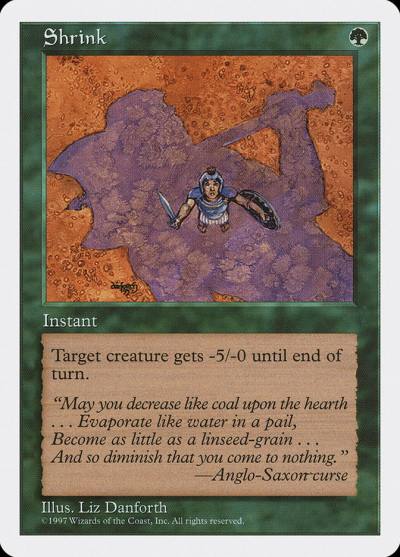 Shrink 5ED-326 Fifth Edition Magic card