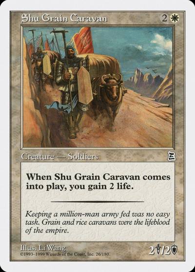 Shu Grain Caravan PTK-26 Portal Three Kingdoms Magic card