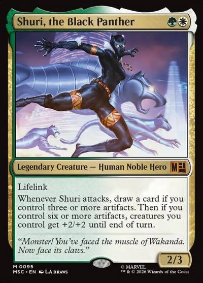 Shuri, the Black Panther MSC-95 Marvel Super Heroes Commander Magic card