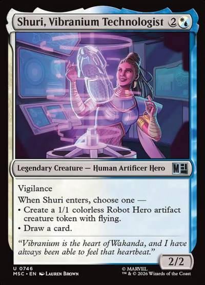 Shuri, Vibranium Technologist MSC-746 Marvel Super Heroes Commander Magic card