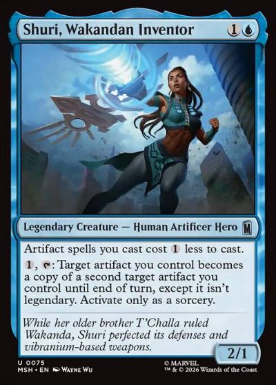 Shuri, Wakandan Inventor MSH-75 Marvel Super Heroes Magic card