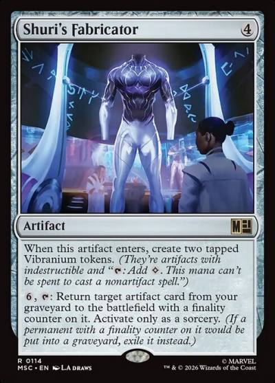 Shuri's Fabricator MSC-114 Marvel Super Heroes Commander Magic card