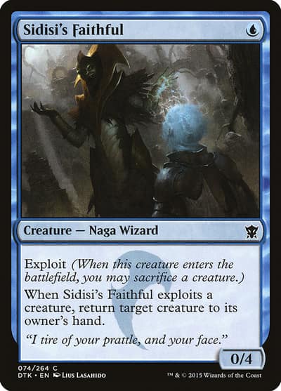 Sidisi's Faithful 74 Dragons of Tarkir Magic card