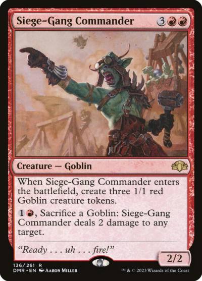 Siege-Gang Commander DMR-136 Dominaria Remastered Magic card