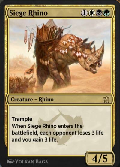 Siege Rhino EA1-16 Explorer Anthology 1 Magic card