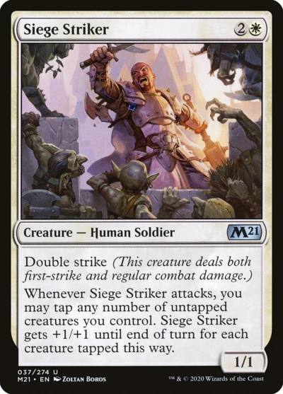 Siege Striker 37 Core Set 2021 Magic card