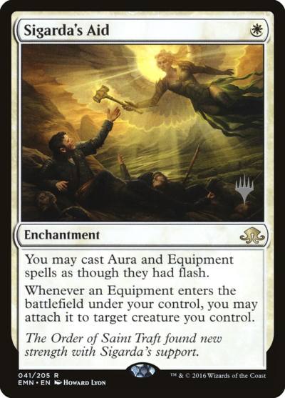 Sigarda's Aid PEMN-41P Eldritch Moon Promos Magic card