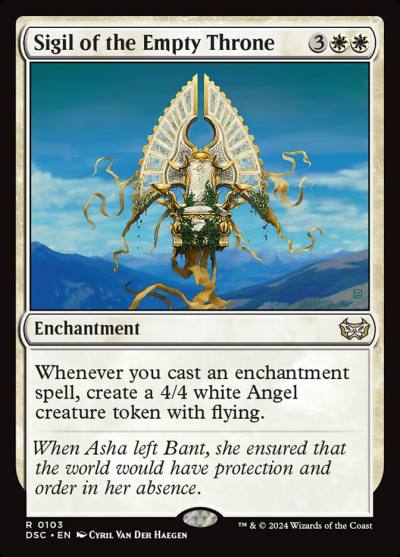 Sigil of the Empty Throne DSC-103 Duskmourn: House of Horror Commander Magic card