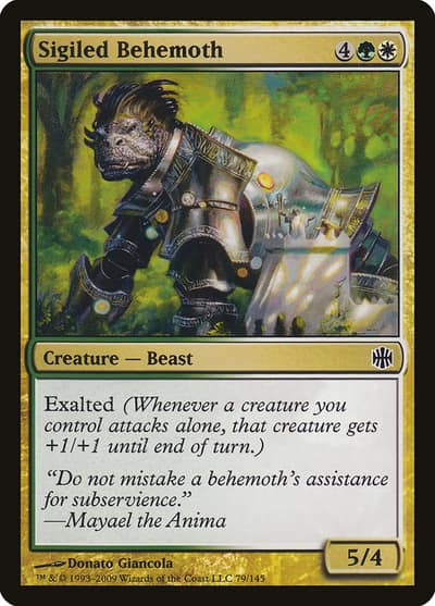 Sigiled Behemoth 79 Alara Reborn Magic card
