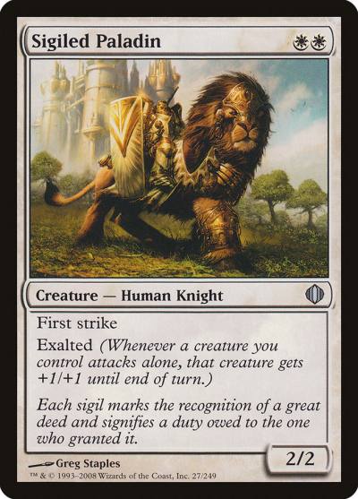 Sigiled Paladin 27 Shards of Alara Magic card