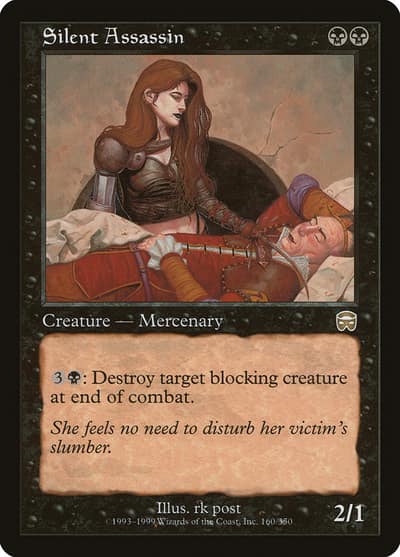 Silent Assassin 160 Mercadian Masques Magic card