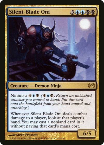 Silent-Blade Oni PC2-105 Planechase 2012 Magic card