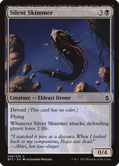 Silent Skimmer BFZ-96 Battle for Zendikar Magic card