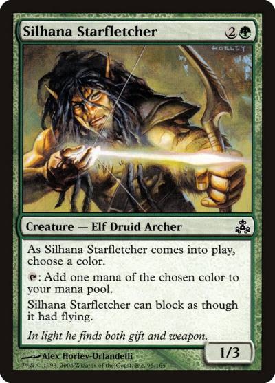Silhana Starfletcher 95 Guildpact Magic card