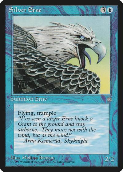 Silver Erne ICE-98 Ice Age Magic card