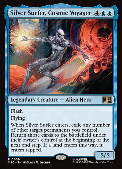 Silver Surfer, Cosmic Voyager 639 Marvel Super Heroes Commander Magic card