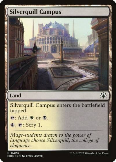Silverquill Campus MOC-423 March of the Machine Commander Magic card