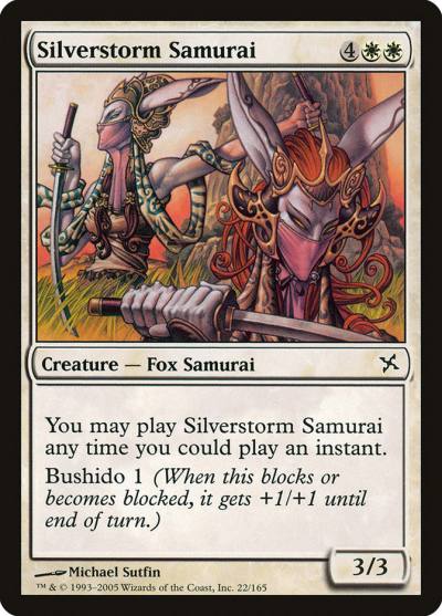 Silverstorm Samurai 22 Betrayers of Kamigawa Magic card