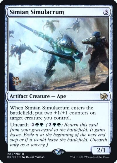 Simian Simulacrum PBRO-205S The Brothers' War Promos Magic card