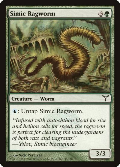 Simic Ragworm DIS-93 Dissension Magic card