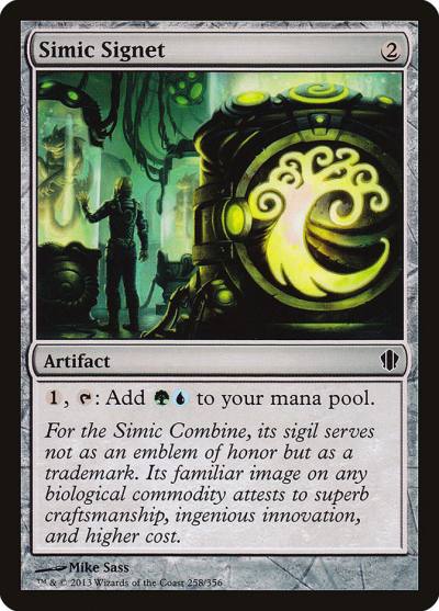 Simic Signet C13-258 Commander 2013 Magic card