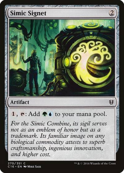Simic Signet C16-270 Commander 2016 Magic card