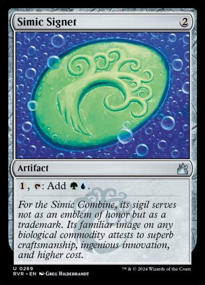 Simic Signet RVR-269 Ravnica Remastered Magic card