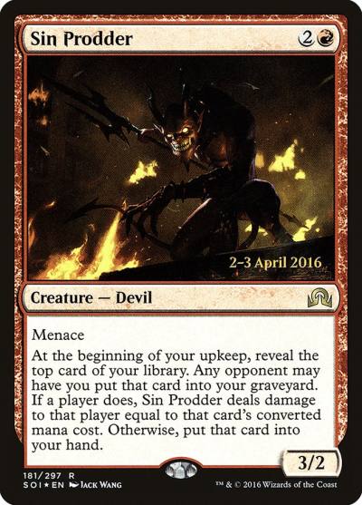 Sin Prodder PSOI-181S Shadows over Innistrad Promos Magic card
