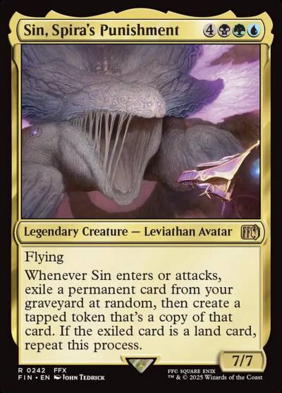 Sin, Spira's Punishment FIN-242 Final Fantasy Magic card