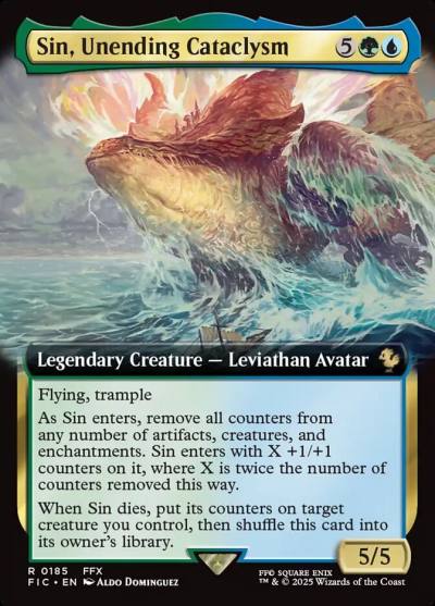 Sin, Unending Cataclysm FIC-185 Final Fantasy Commander Magic card