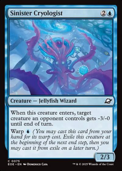 Sinister Cryologist EOE-75 Edge of Eternities Magic card