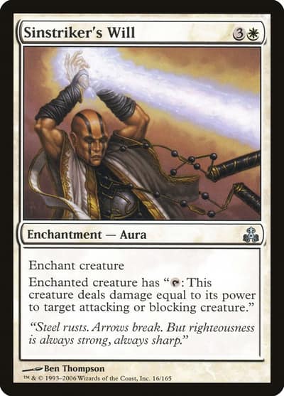 Sinstriker's Will GPT-16 Guildpact Magic card