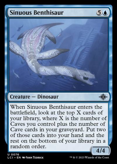 Sinuous Benthisaur 76 The Lost Caverns of Ixalan Magic card