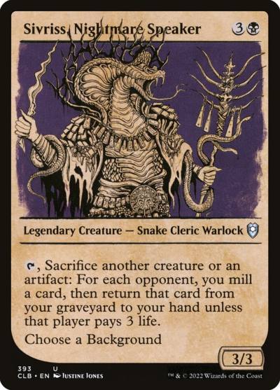 Sivriss, Nightmare Speaker CLB-393 Commander Legends: Battle for Baldur's Gate Magic card