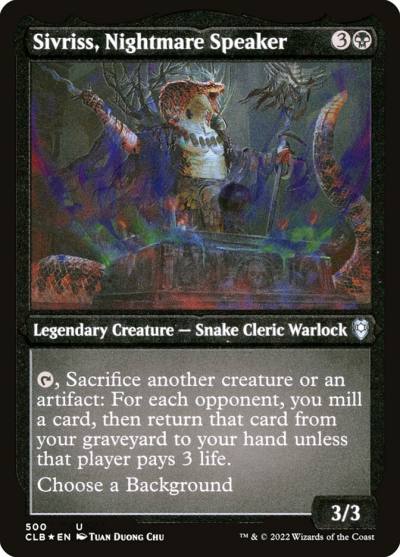 Sivriss, Nightmare Speaker CLB-500 Commander Legends: Battle for Baldur's Gate Magic card