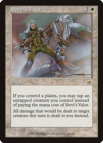 Sivvi's Valor NEM-22 Nemesis Magic card