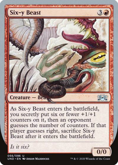 Six-y Beast UND-56 Unsanctioned Magic card
