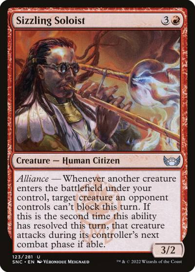 Sizzling Soloist SNC-123 Streets of New Capenna Magic card